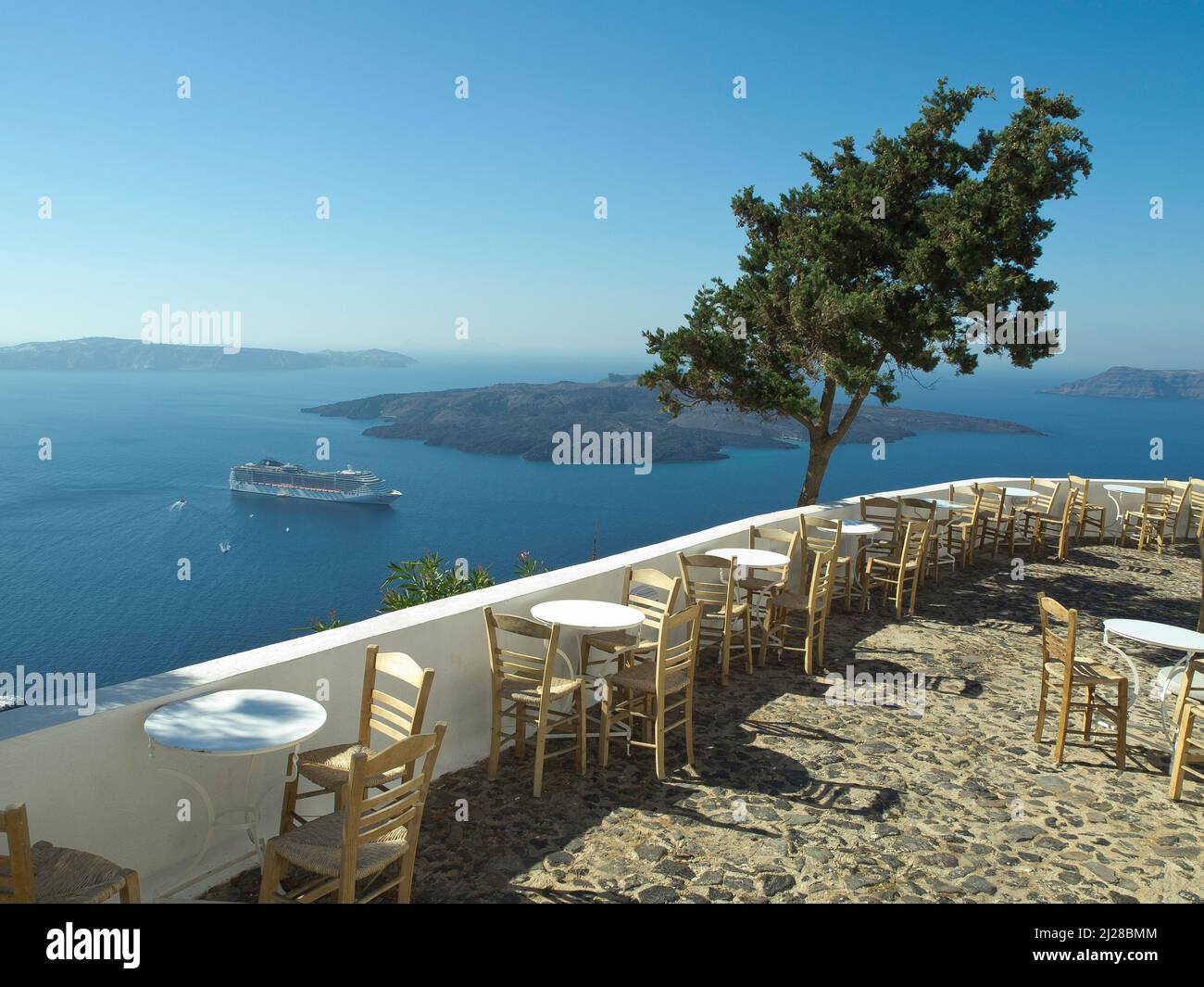 santorini island in greece Stock Photo