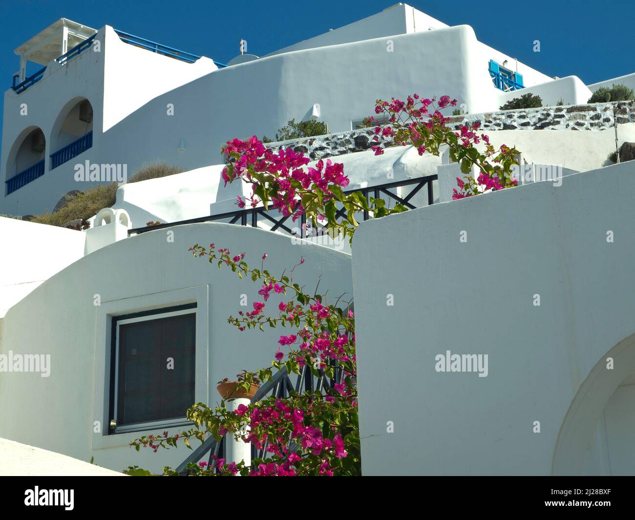 santorini island in greece Stock Photo