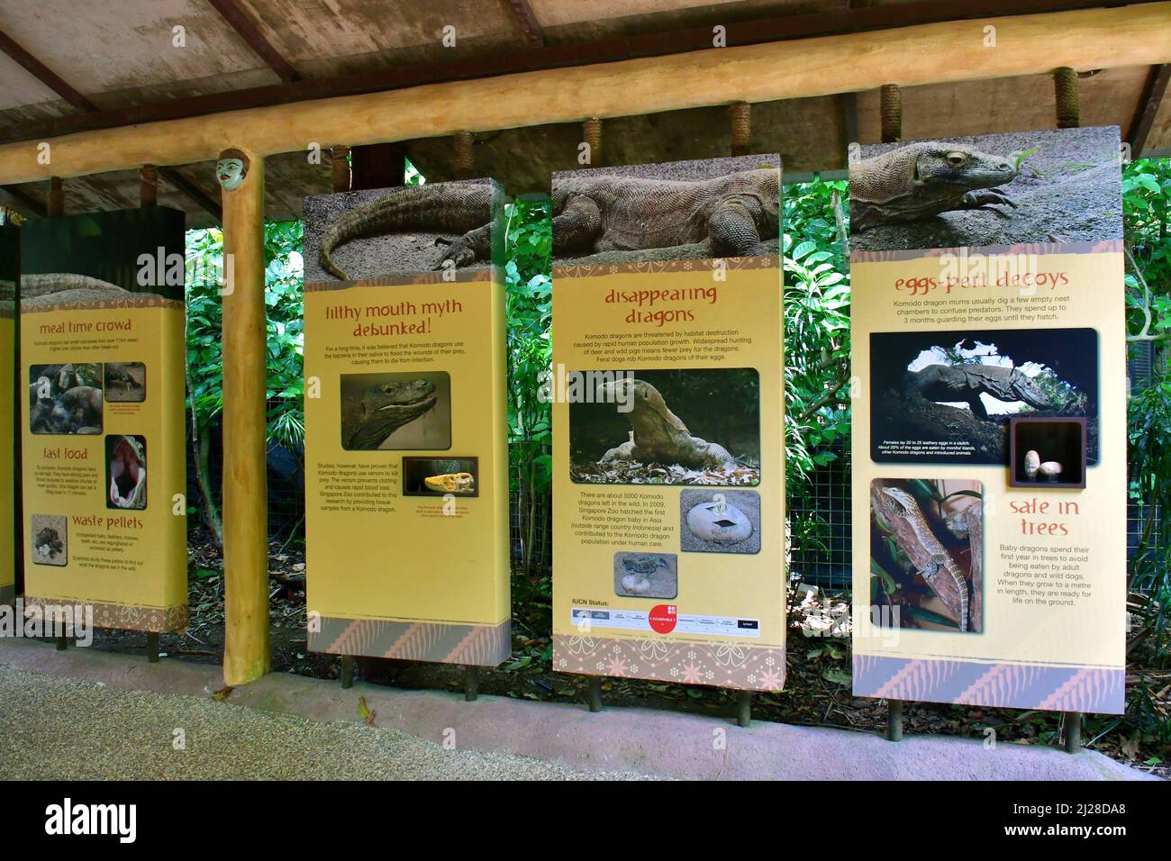 Information boards, Singapore Zoological Gardens or Mandai Zoo