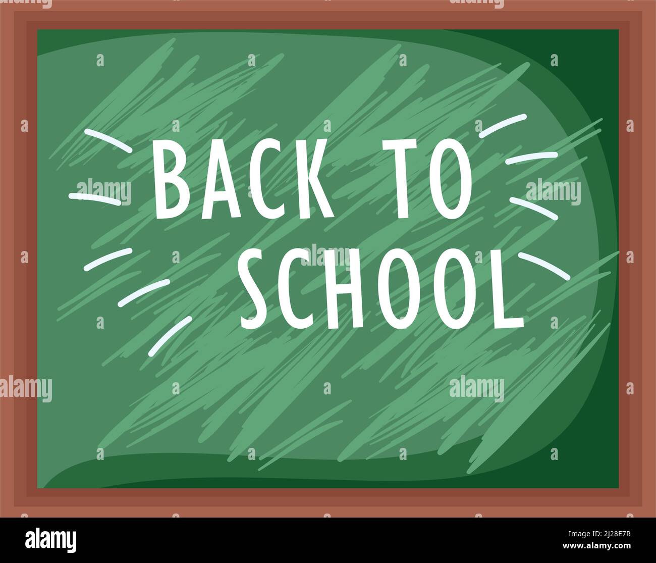 back to school lettering Stock Vector