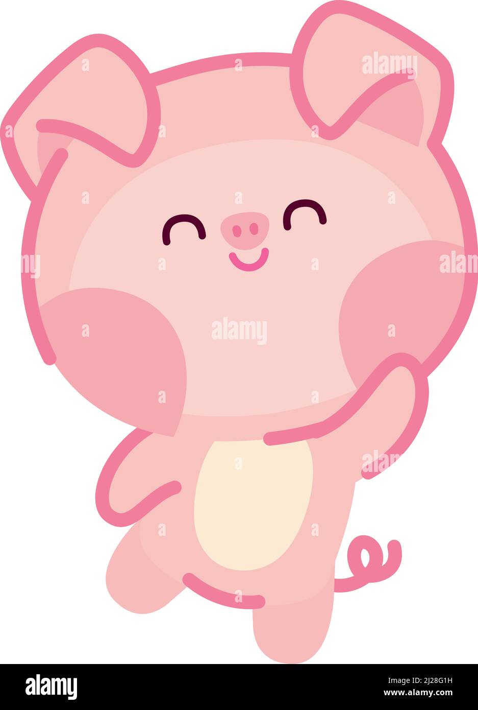 happy pig design Stock Vector Image & Art - Alamy