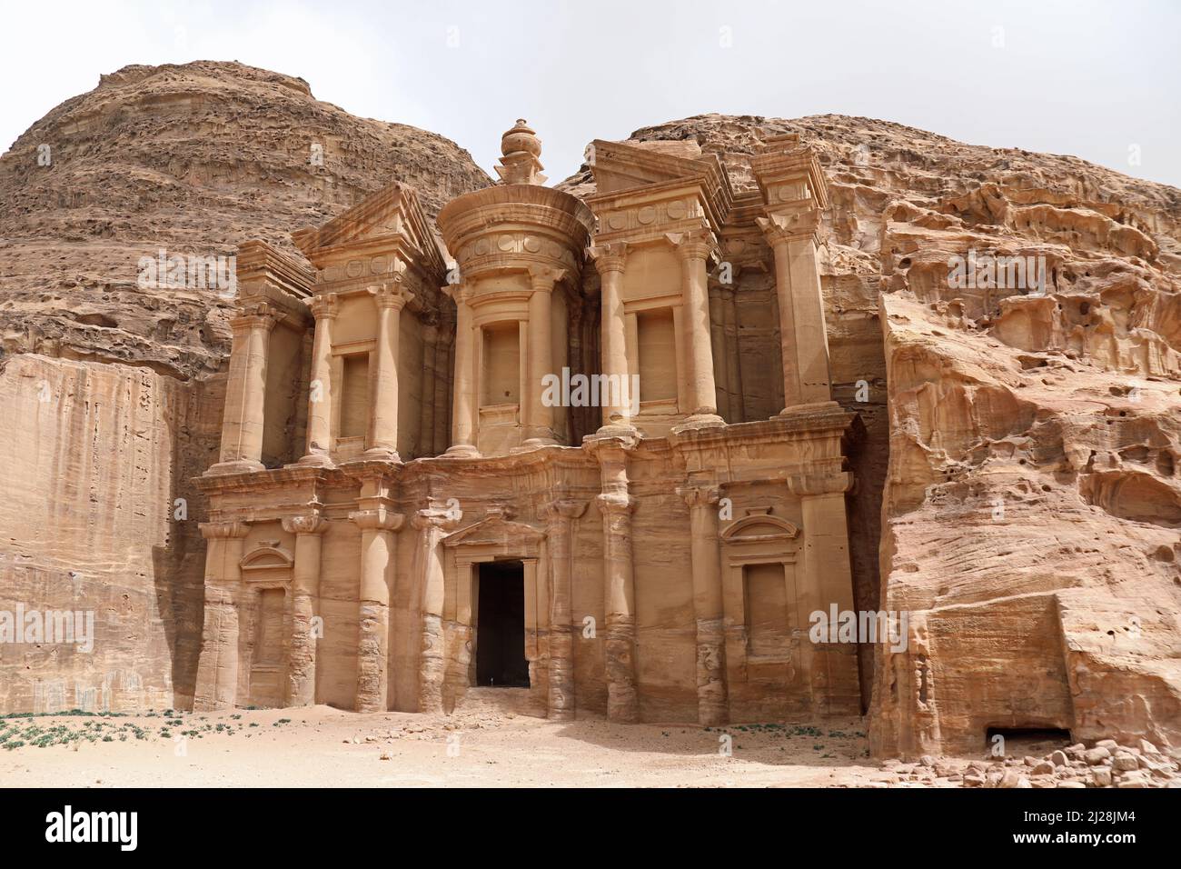 The Monastery at Petra Stock Photo
