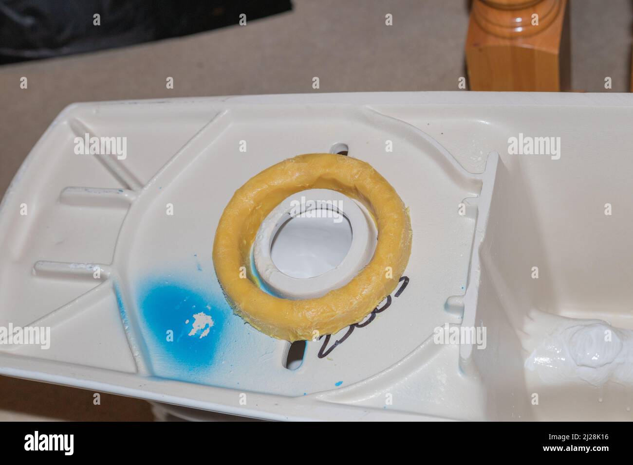Installing a new toilet privy or latrine stock photo alamy