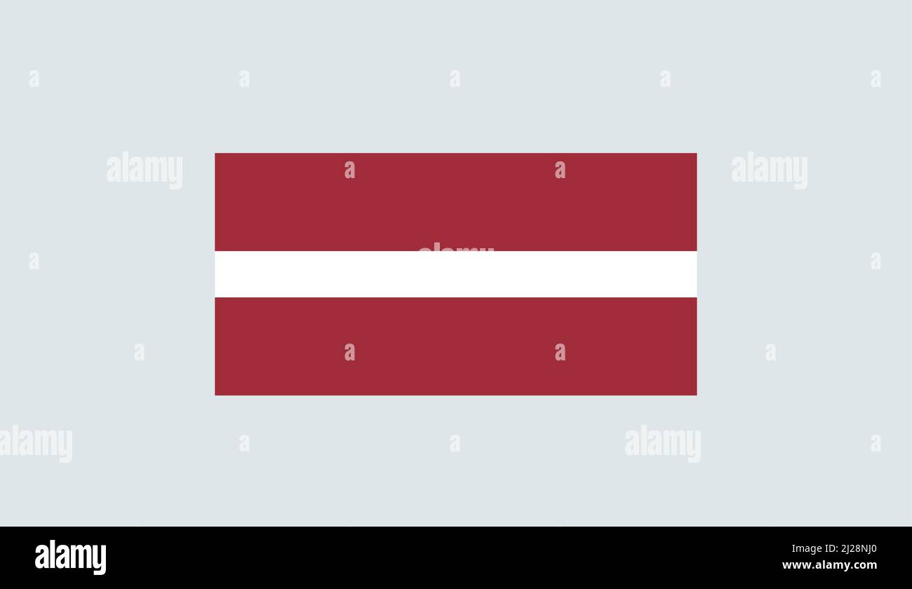 Flag of the Republic of Latvia. Vector Illustrator Stock Vector