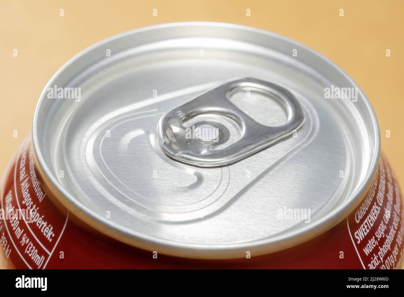 Unopened soda can top macro hi-res stock photography and images - Alamy