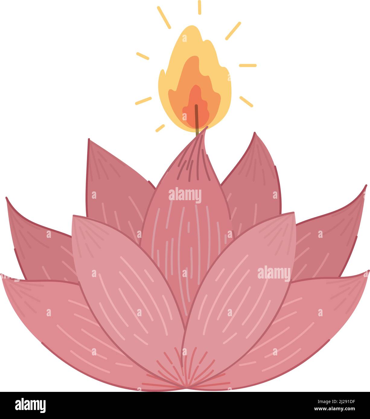 vesak lotus flower candle Stock Vector Image & Art Alamy