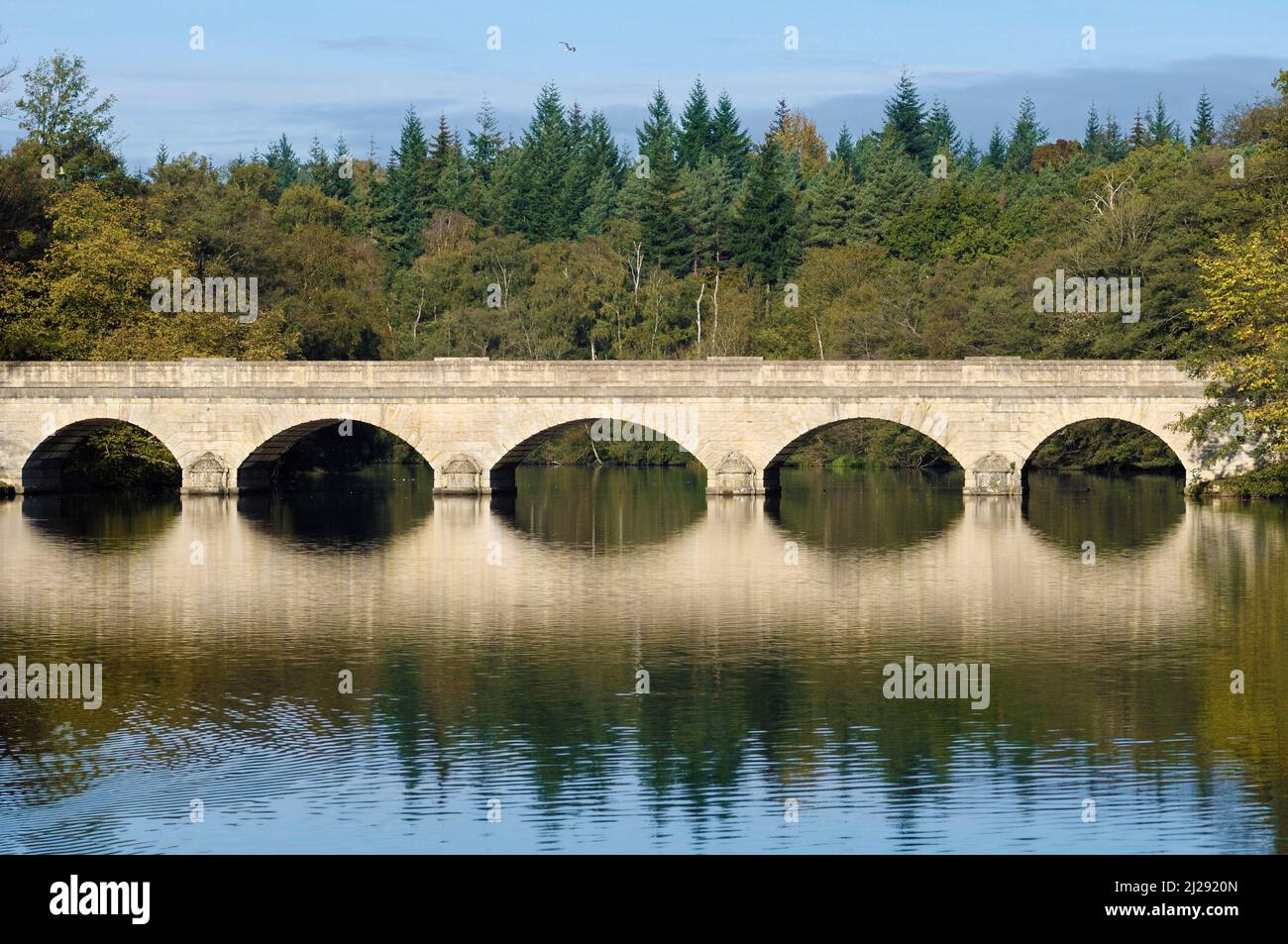 Five-Arch Bridge designed by Sir Jeffry Wyattville, Virginia Water Lake 