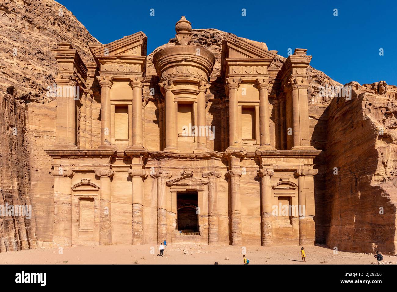 The Exterior Of The Monastery 'Al-Deir', Petra, Jordan Stock Photo - Alamy