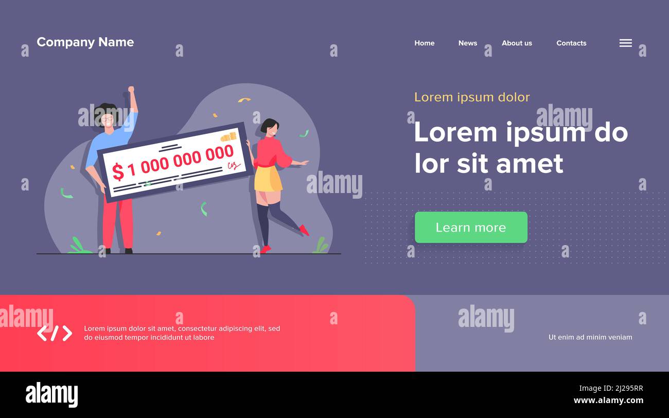 Lottery winner cheque hi-res stock photography and images - Alamy