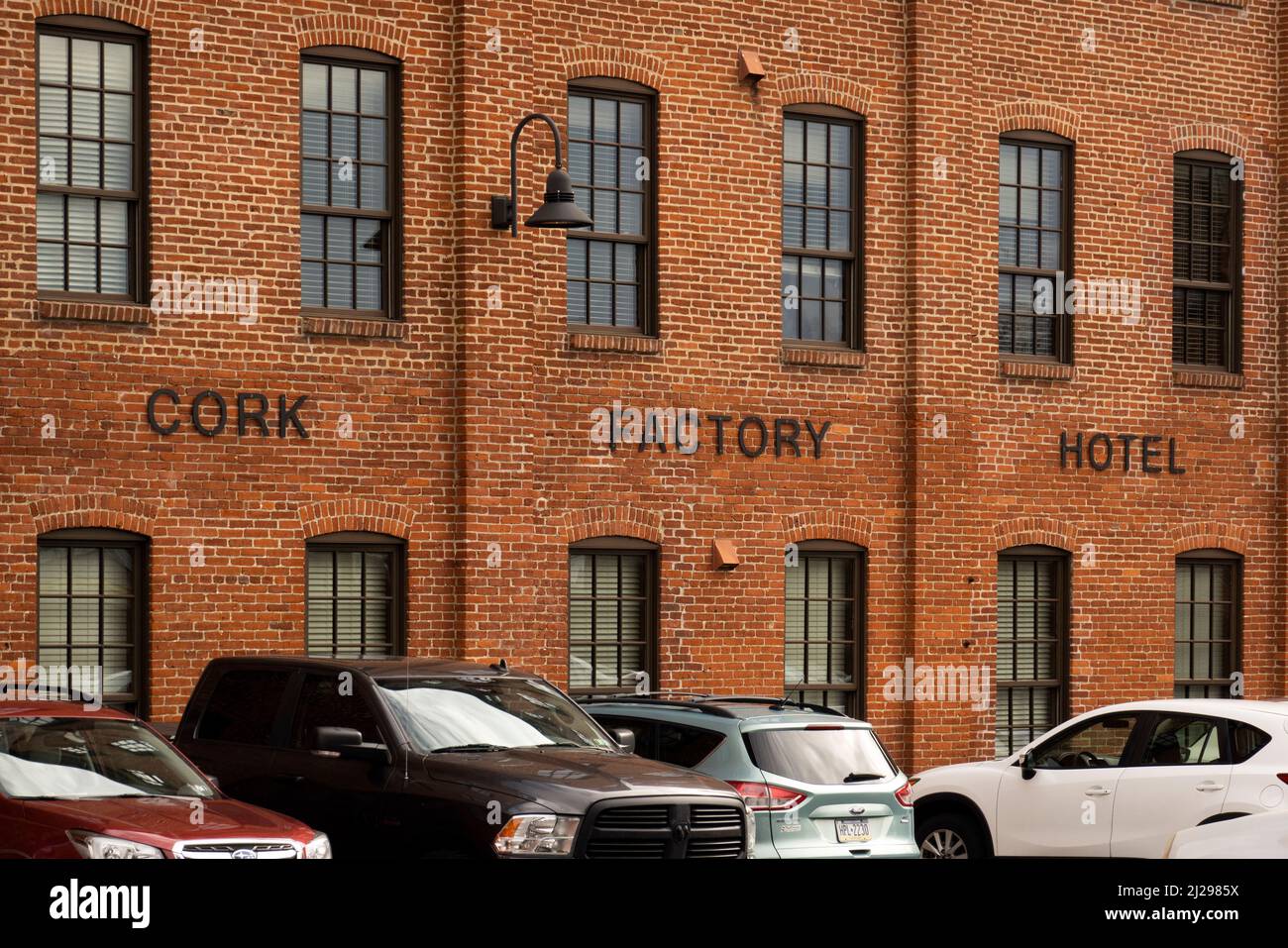 Cork Factory Hotel in Urban Place complex in Lancaster PA Stock Photo