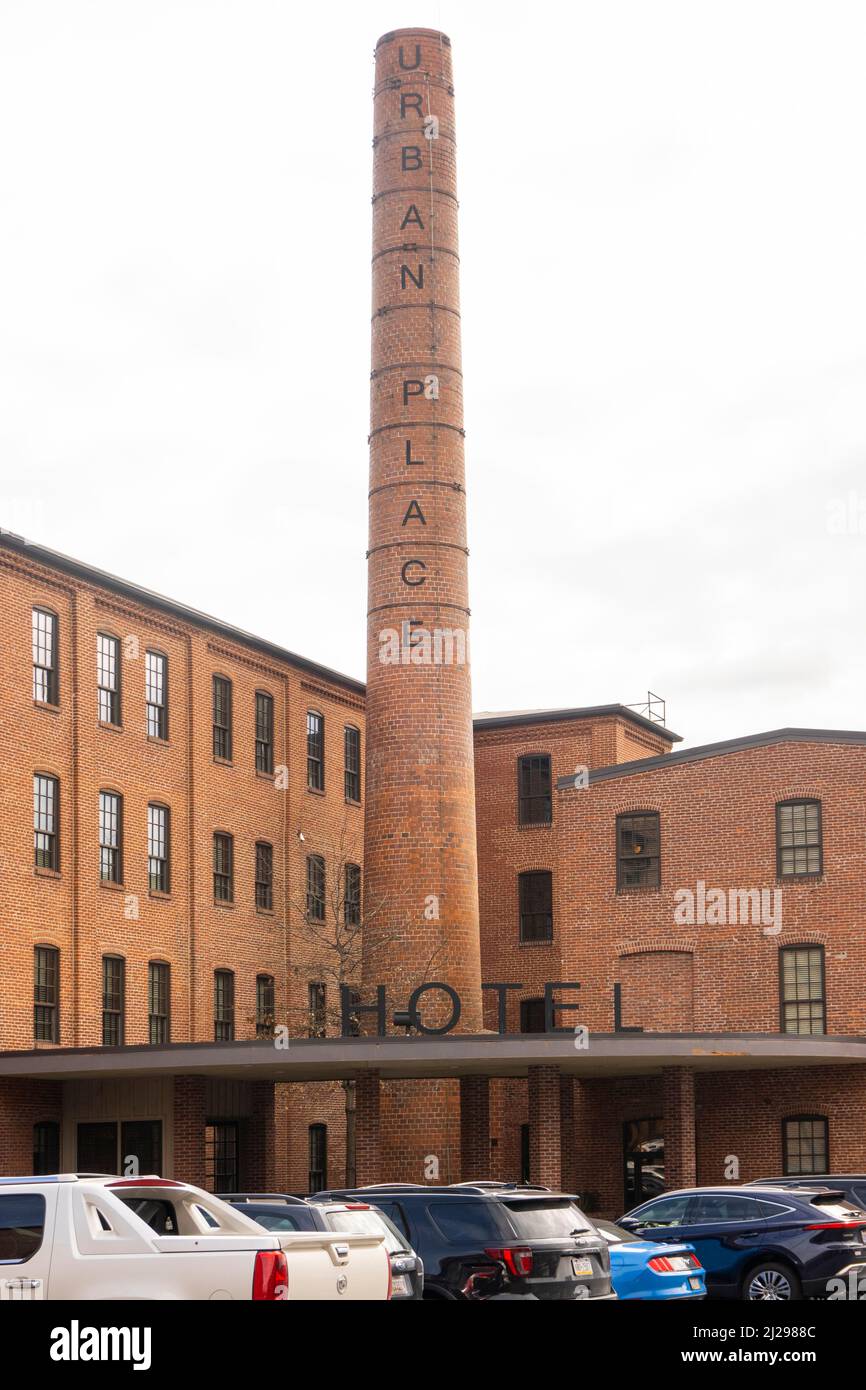 Cork Factory Hotel in Urban Place complex in Lancaster PA Stock Photo