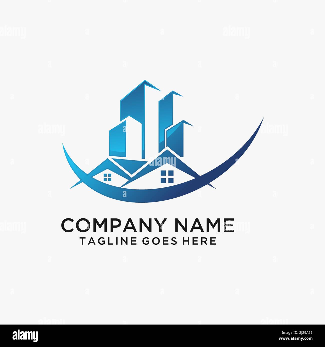 Real estate logo design Stock Vector Image & Art - Alamy