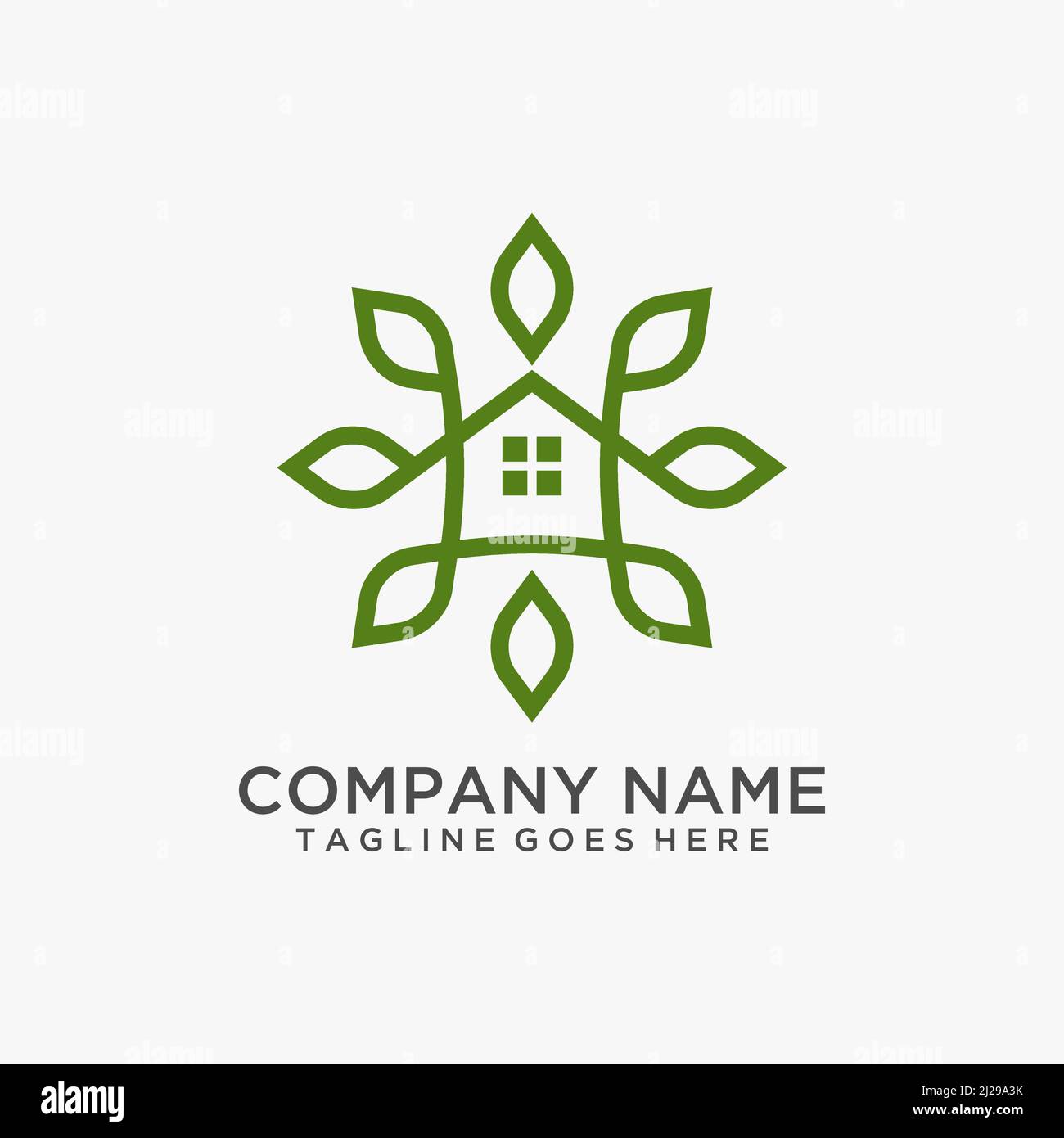 Garden house logo design Stock Vector Image & Art Alamy