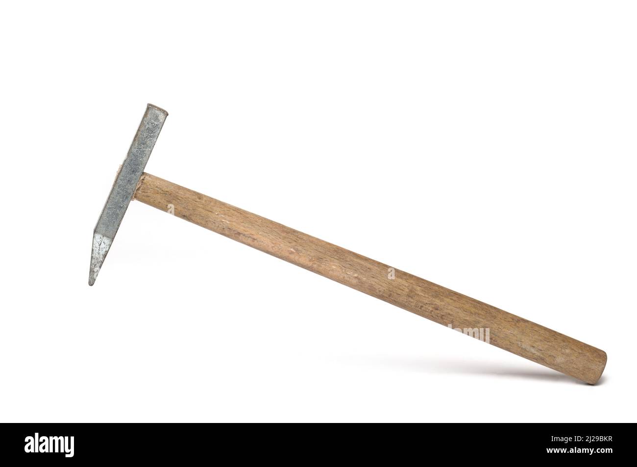 Close up of a pick hammer a special tool for making holes and widening