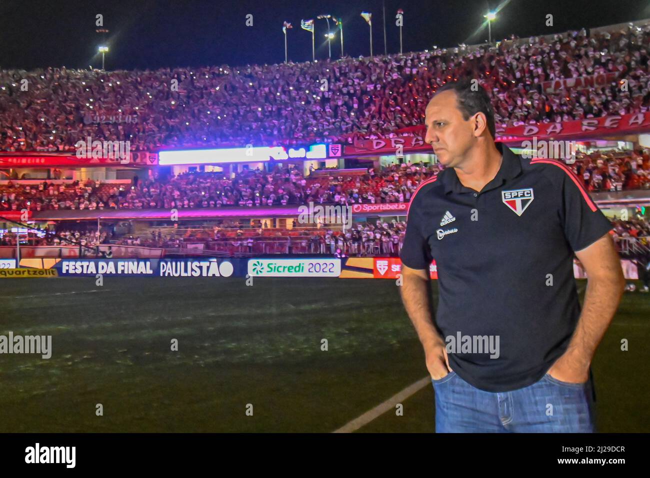 SÃO PAULO, SP - 30.03.2022: SÃO PAULO X PALMEIRAS - Rogério Ceni of São  Paulo during a match between São Paulo x Palmeiras valid for the first game  of the 2022 Campeonato