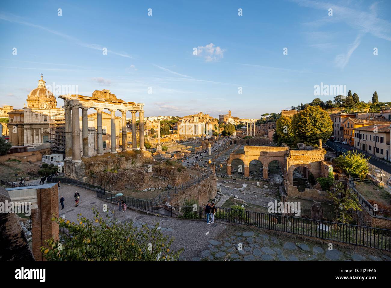 Roman ruins panorama hi-res stock photography and images - Alamy
