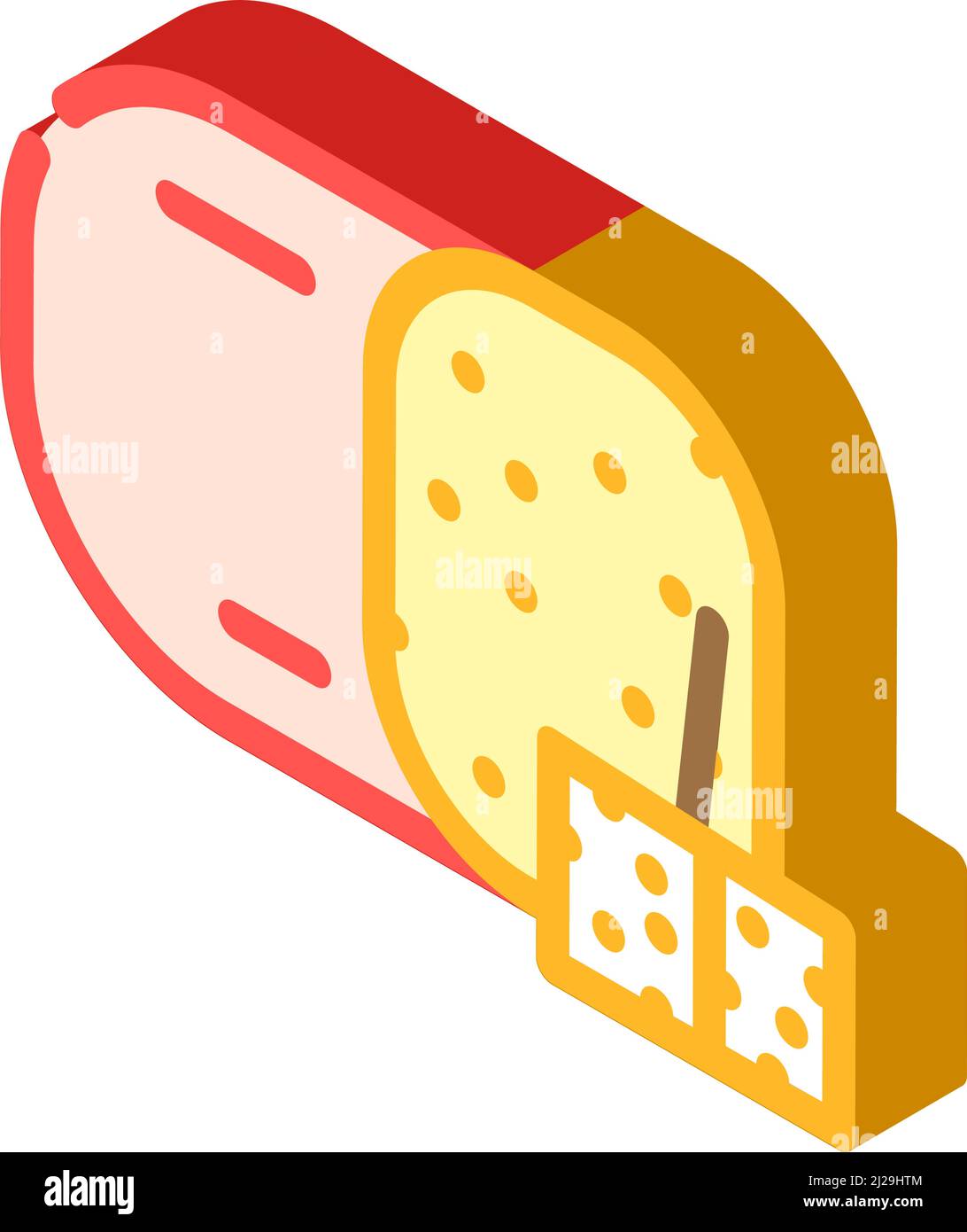 edam cheese isometric icon vector illustration Stock Vector Image & Art ...