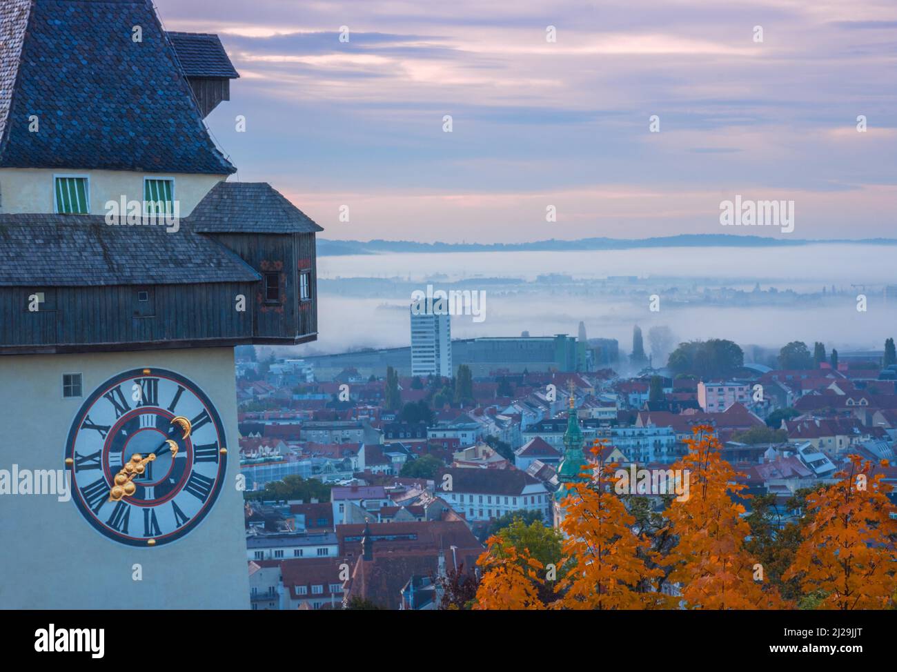 Grazer clock tower hi-res stock photography and images - Alamy