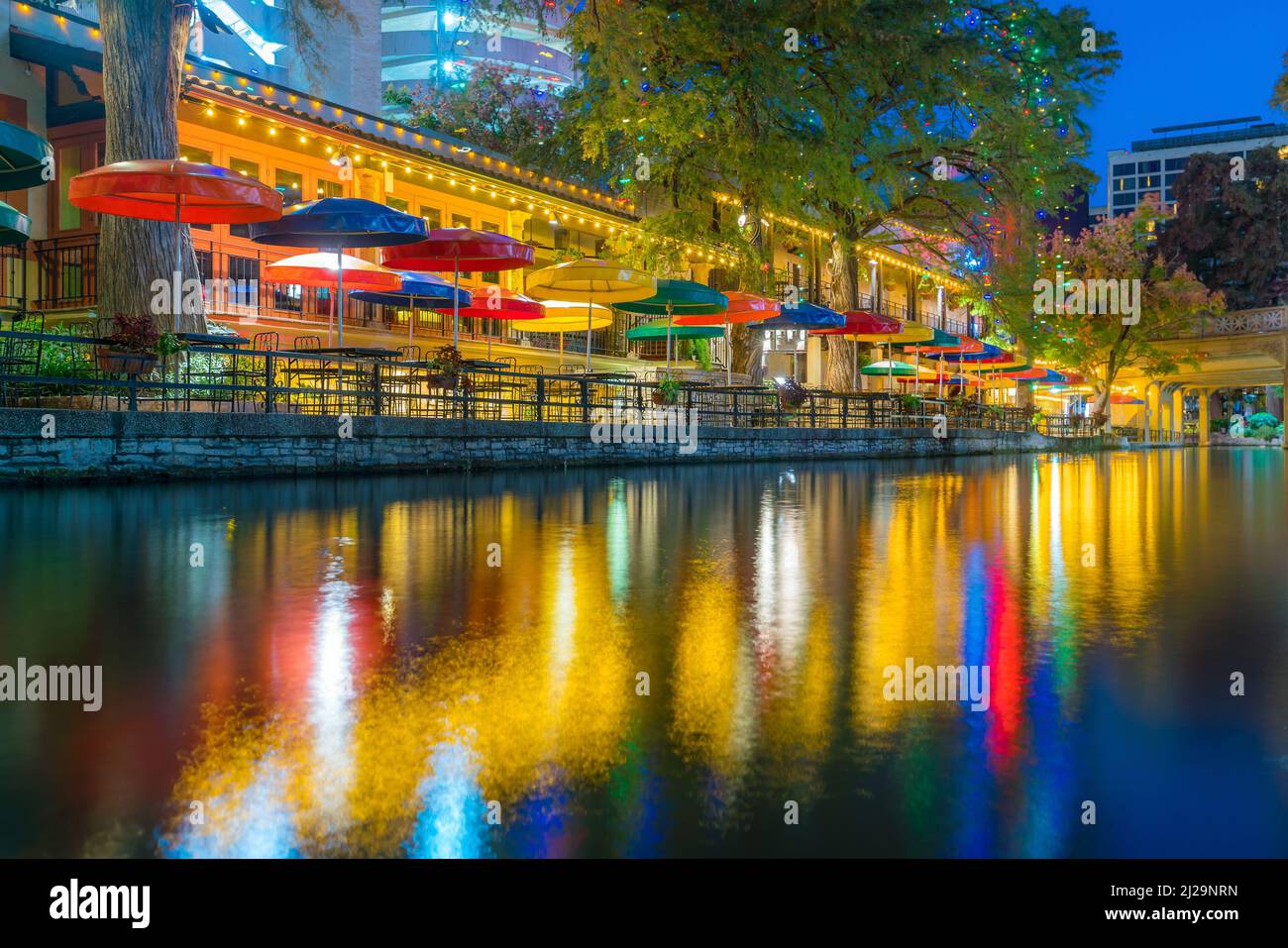 San antonio river walk night hi-res stock photography and images - Alamy