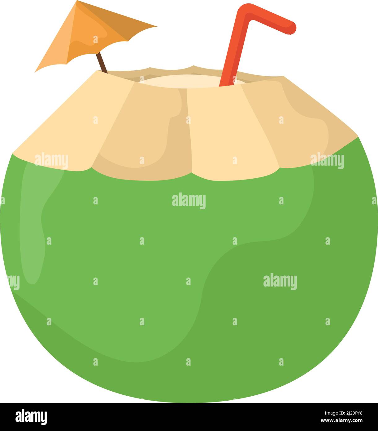 coconut cocktail design Stock Vector Image & Art - Alamy