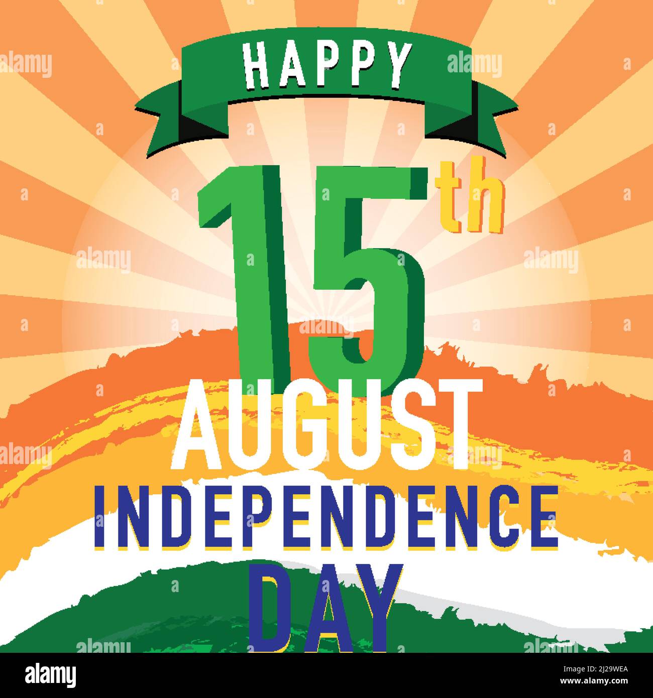 Happy India independence day illustration Stock Vector Image & Art - Alamy
