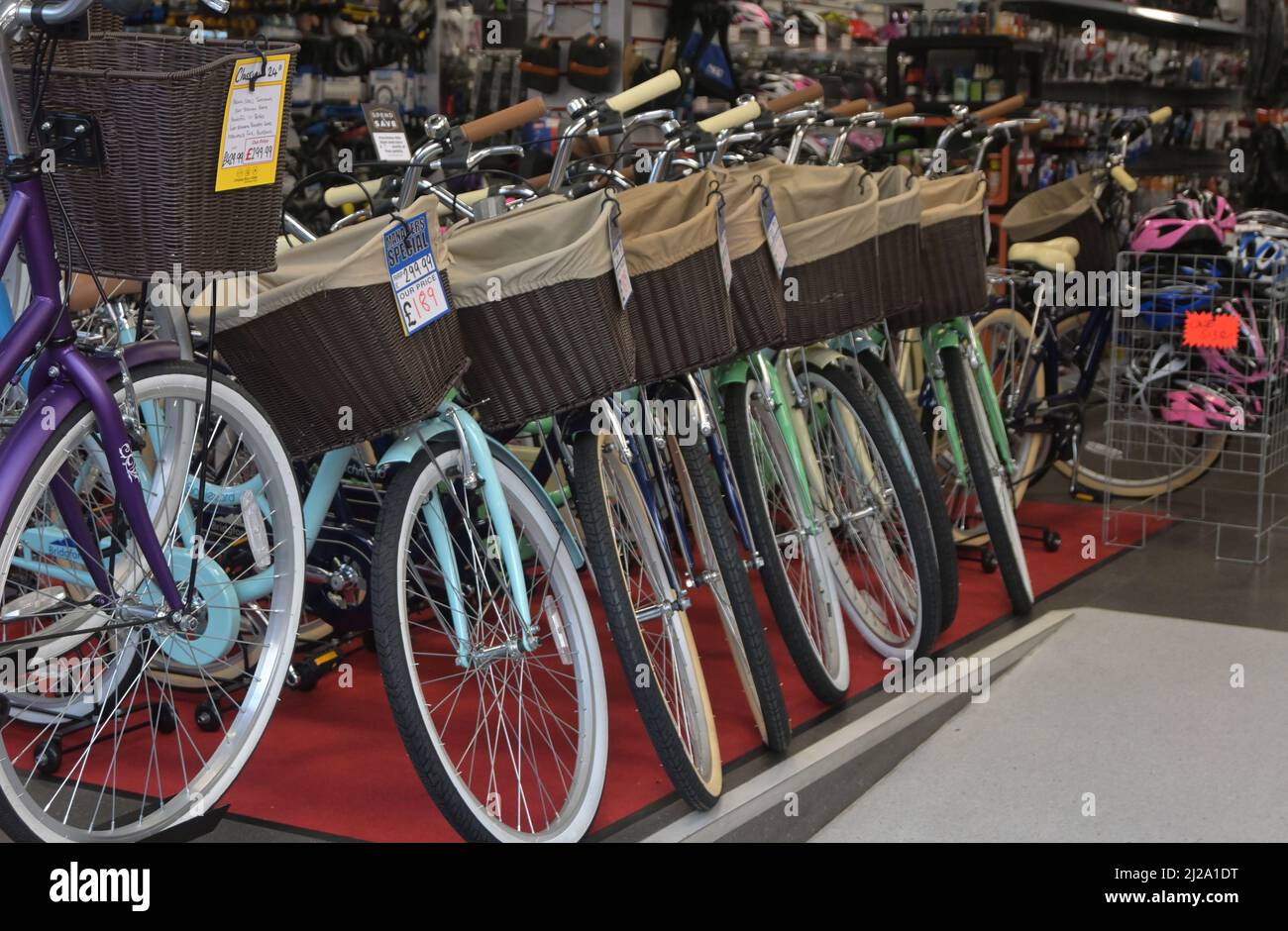 interior of cycle king, bury st edmunds, suffolk, england Stock Photo