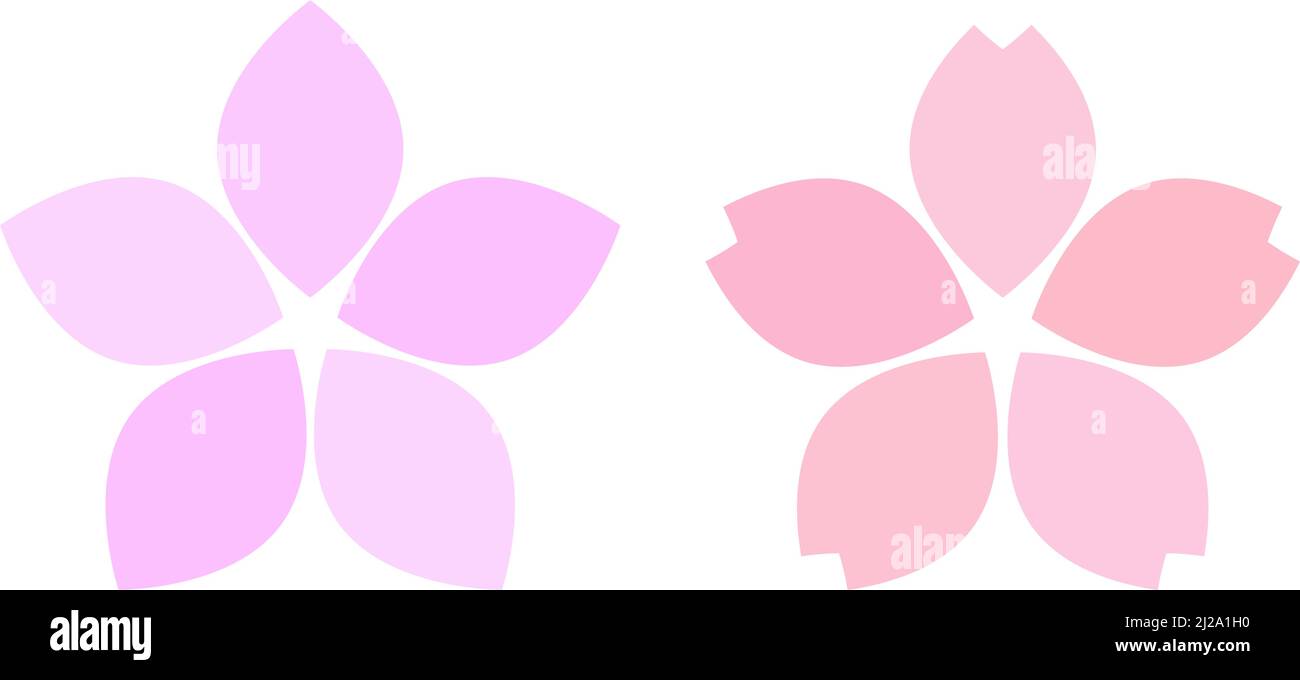 Cherry blossom icon set. Spring Flowers. Editable vector Stock Vector ...
