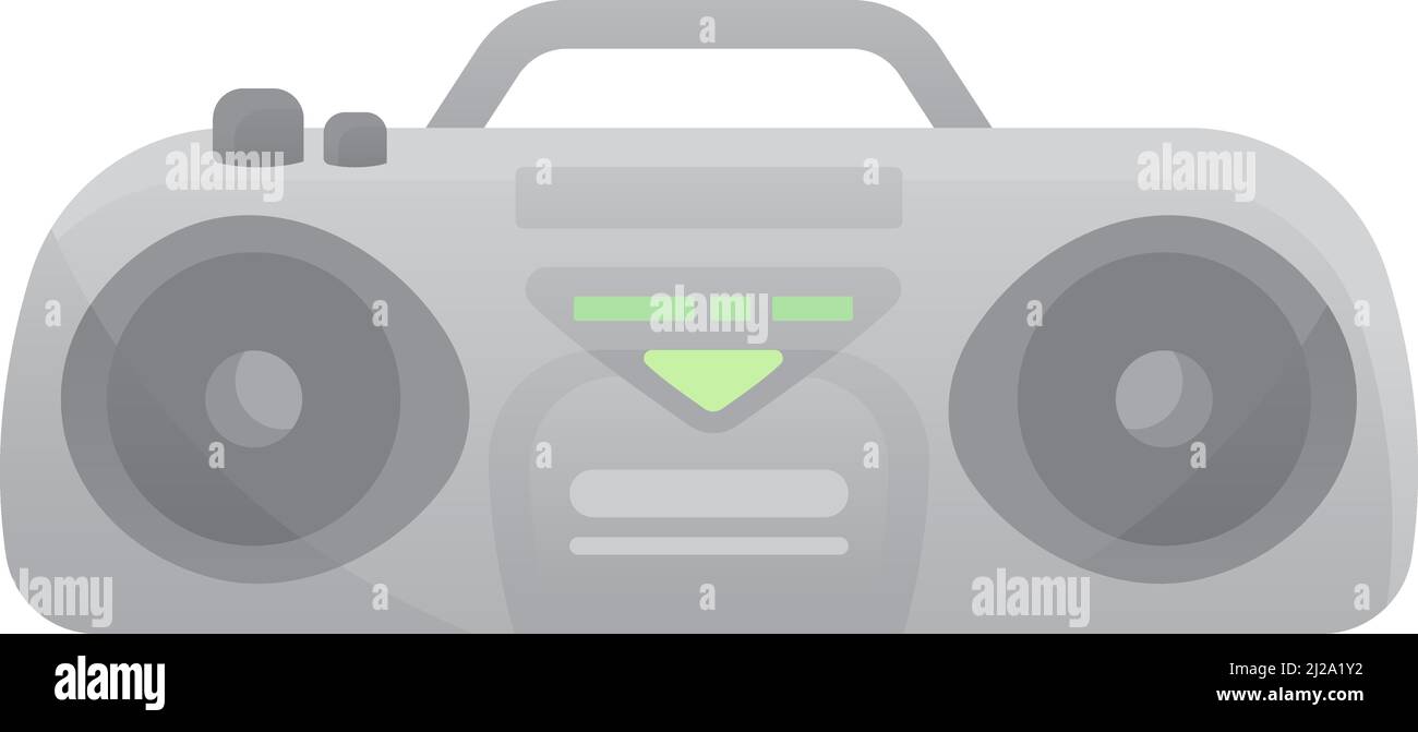 Cassette record player icon retro boombox vector Stock Vector Image ...