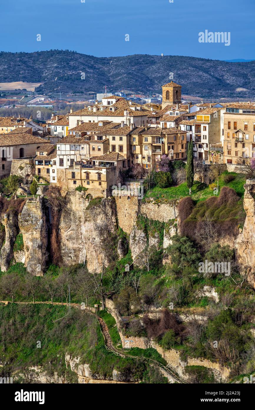 Old town skyline, Cuenca, Castilla-La Mancha, Spain Stock Photo