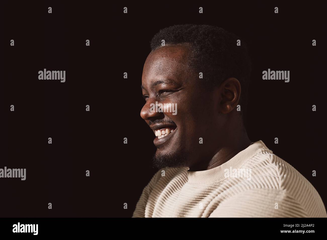 Happy black man in hi-res stock photography and images - Alamy