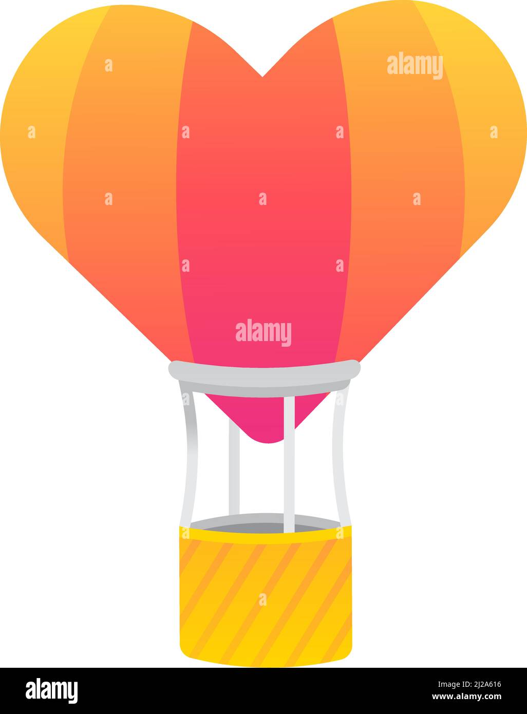 Hot air balloon heart design Stock Vector Images - Alamy