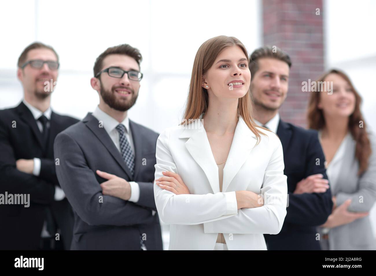 successful business team standing together Stock Photo - Alamy
