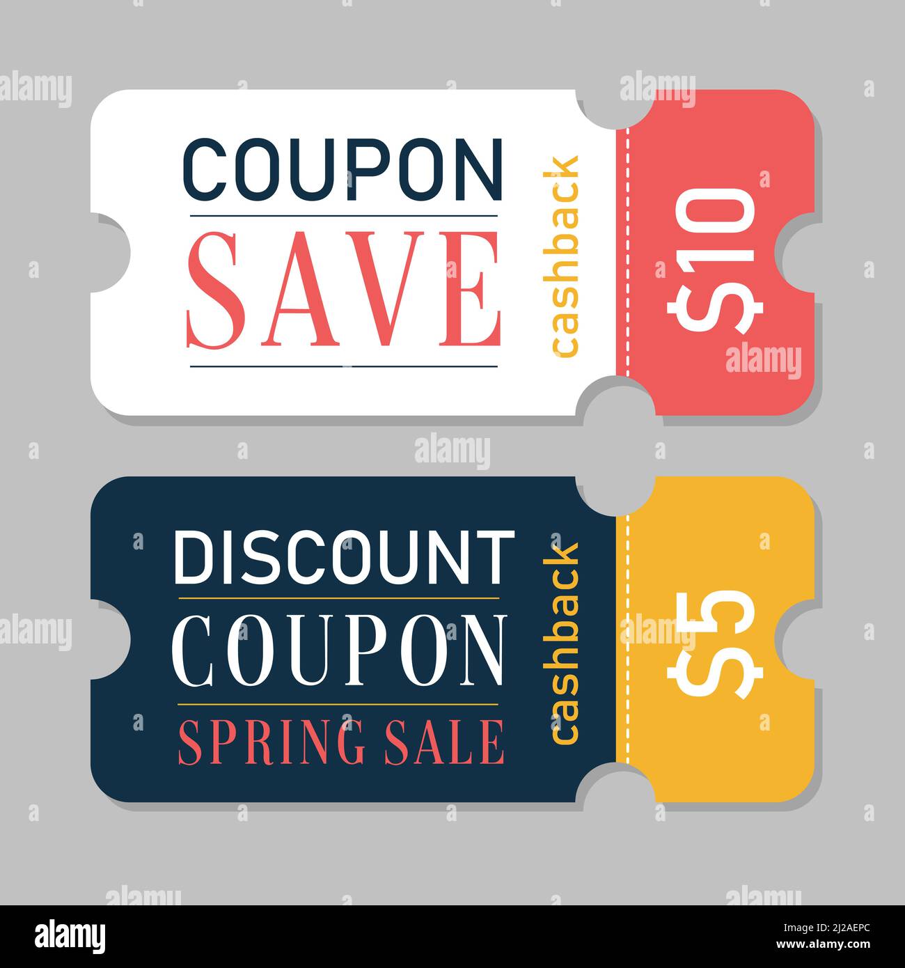 Special offer gift coupon template to save money Stock Vector Image