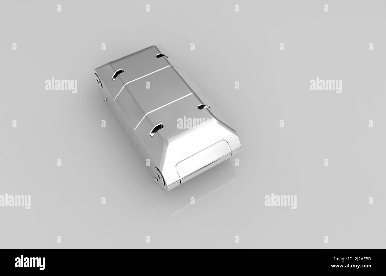 Metal parts on light gray background,3D rendering Stock Photo - Alamy