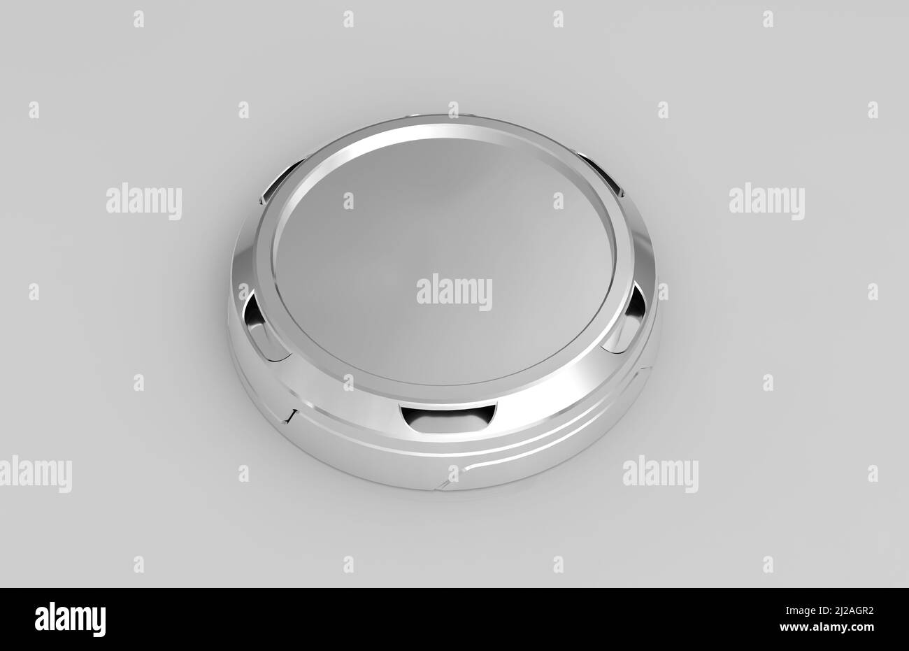Metal parts on light gray background,3D rendering Stock Photo - Alamy
