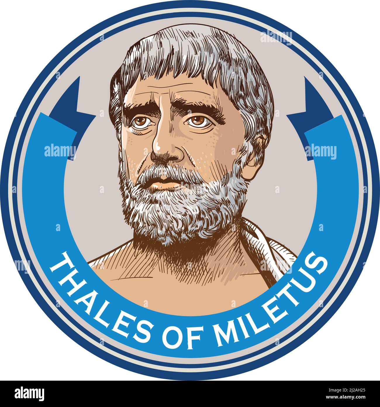 Thales, Ancient Greek philosopher - Stock Image - H420/0233 - Science Photo  Library