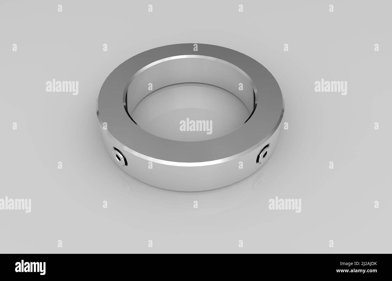 Metal parts on light gray background,3D rendering Stock Photo - Alamy