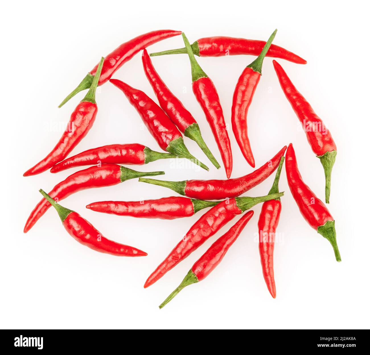 Red chili peppers isolated on white background Stock Photo - Alamy