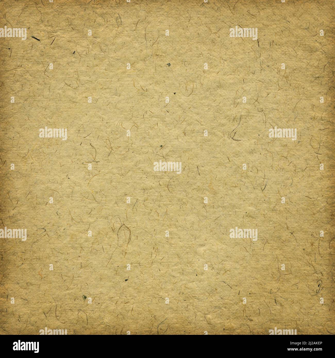 Grunge beige handmade paper background with frame Stock Photo