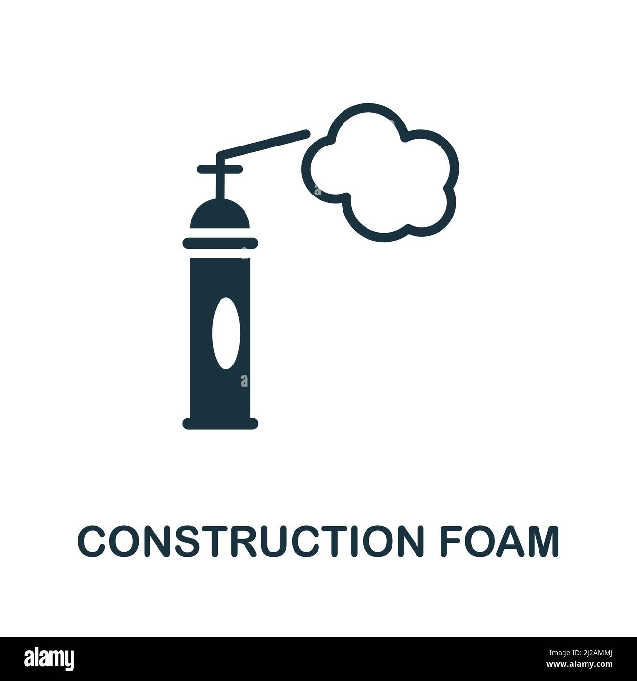 Construction Foam icon. Simple element from construction collection ...
