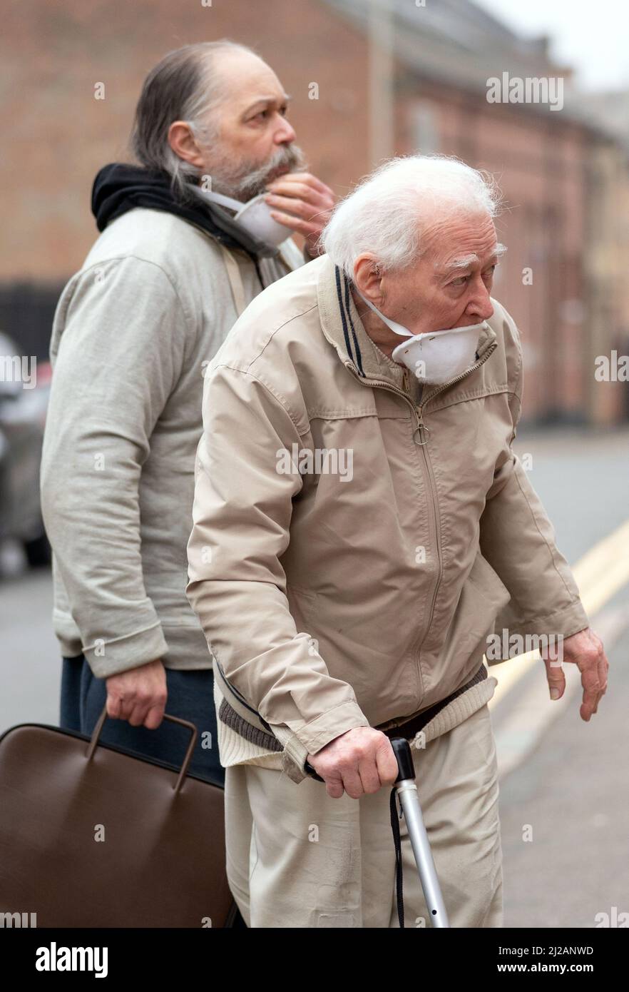 Previously unissued photo dated 30/3/2022 of Father and son Cecil and