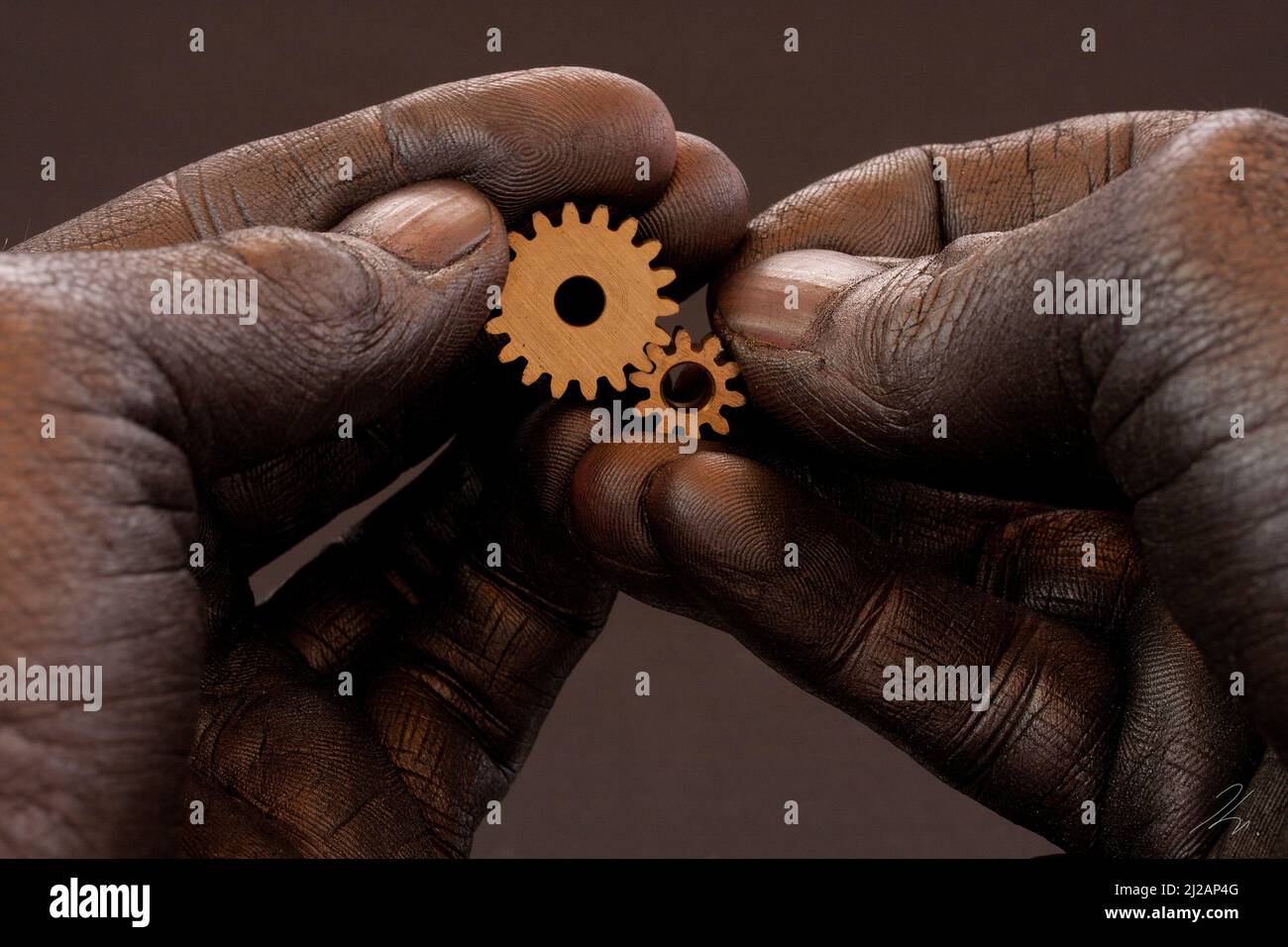 Hände bei der Arbeit, Hände und Arbeit Stock Photo