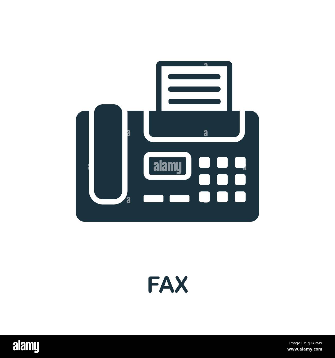Fax icon. Monochrome simple Fax icon for templates, web design and  infographics Stock Vector Image & Art - Alamy