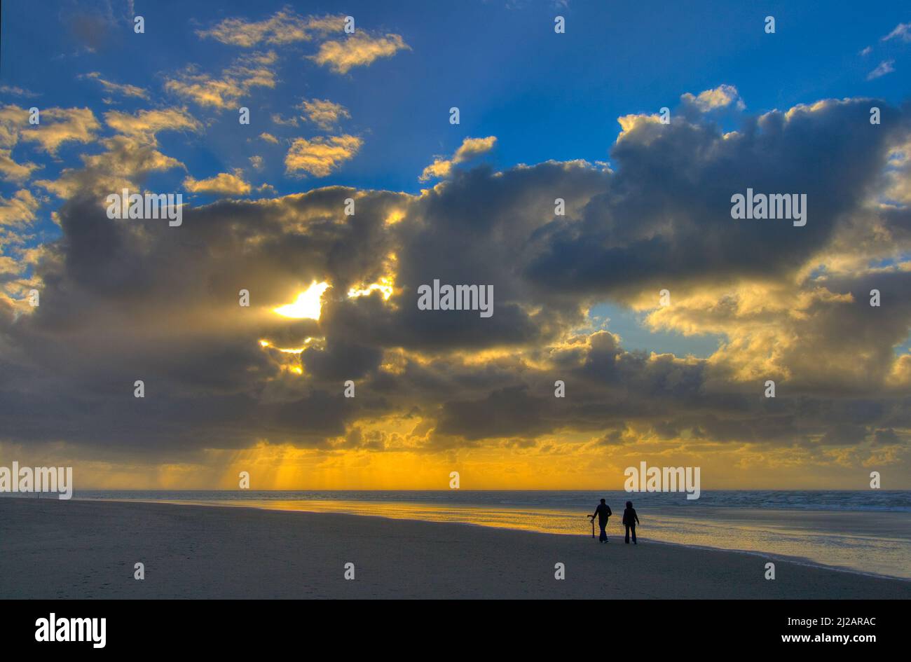Langeoog, Stand, Meer Stock Photo