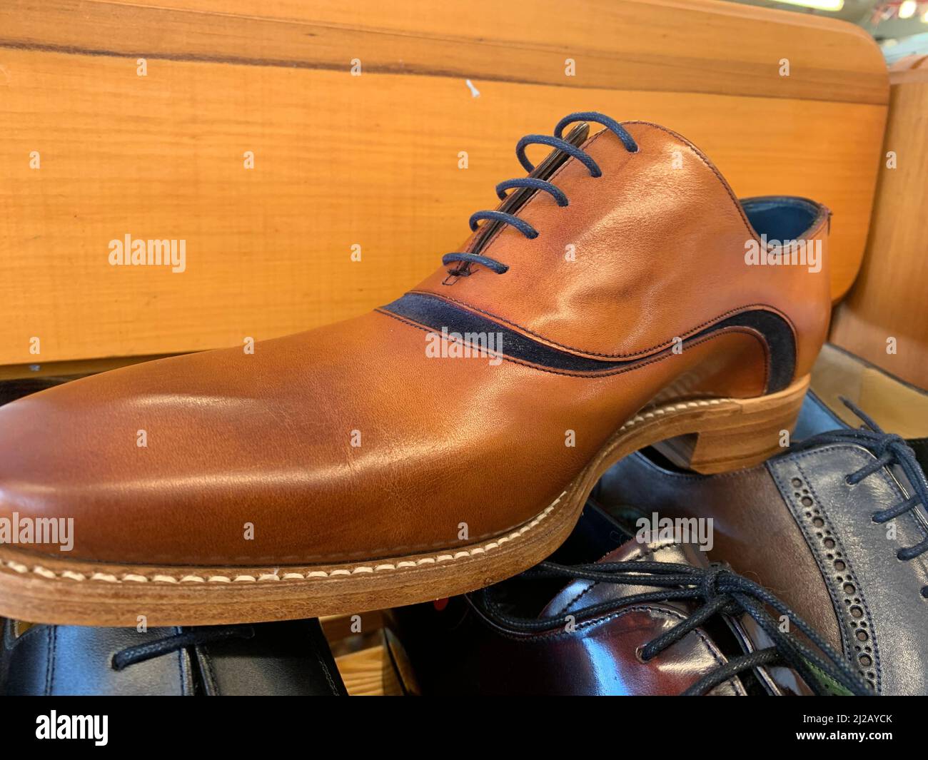 Barkers shoe factory shop Earls Barton Northamptonshire UK Stock Photo