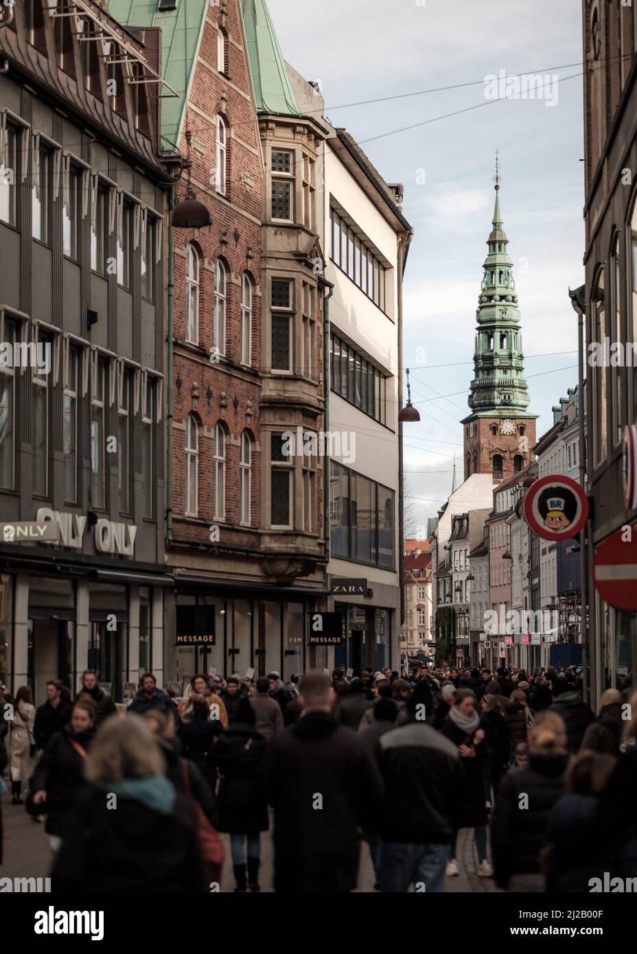 Copenhagen City in Denmark Stock Photo