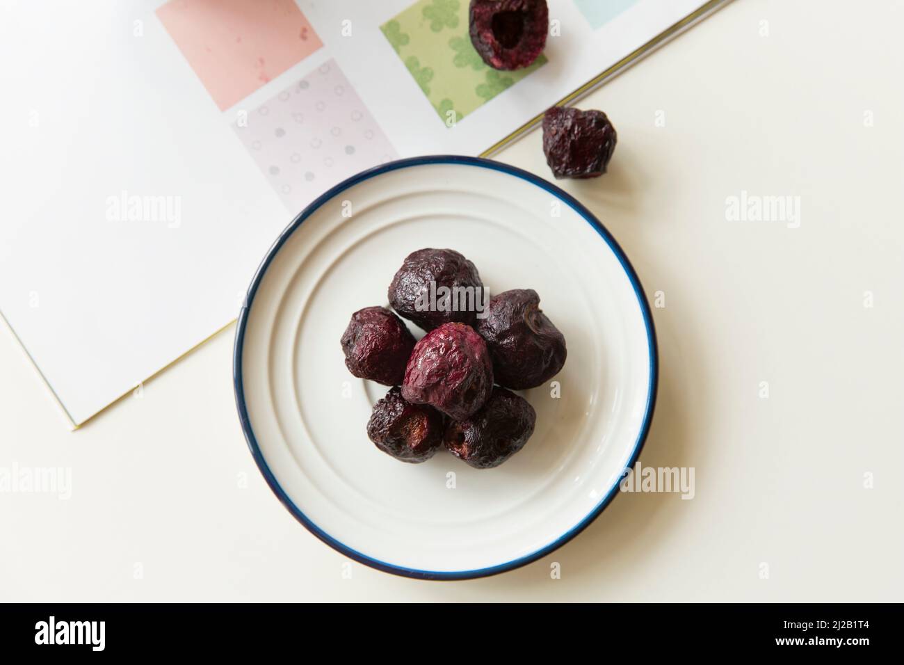 Dried cherries, preserved fruit Stock Photo Alamy