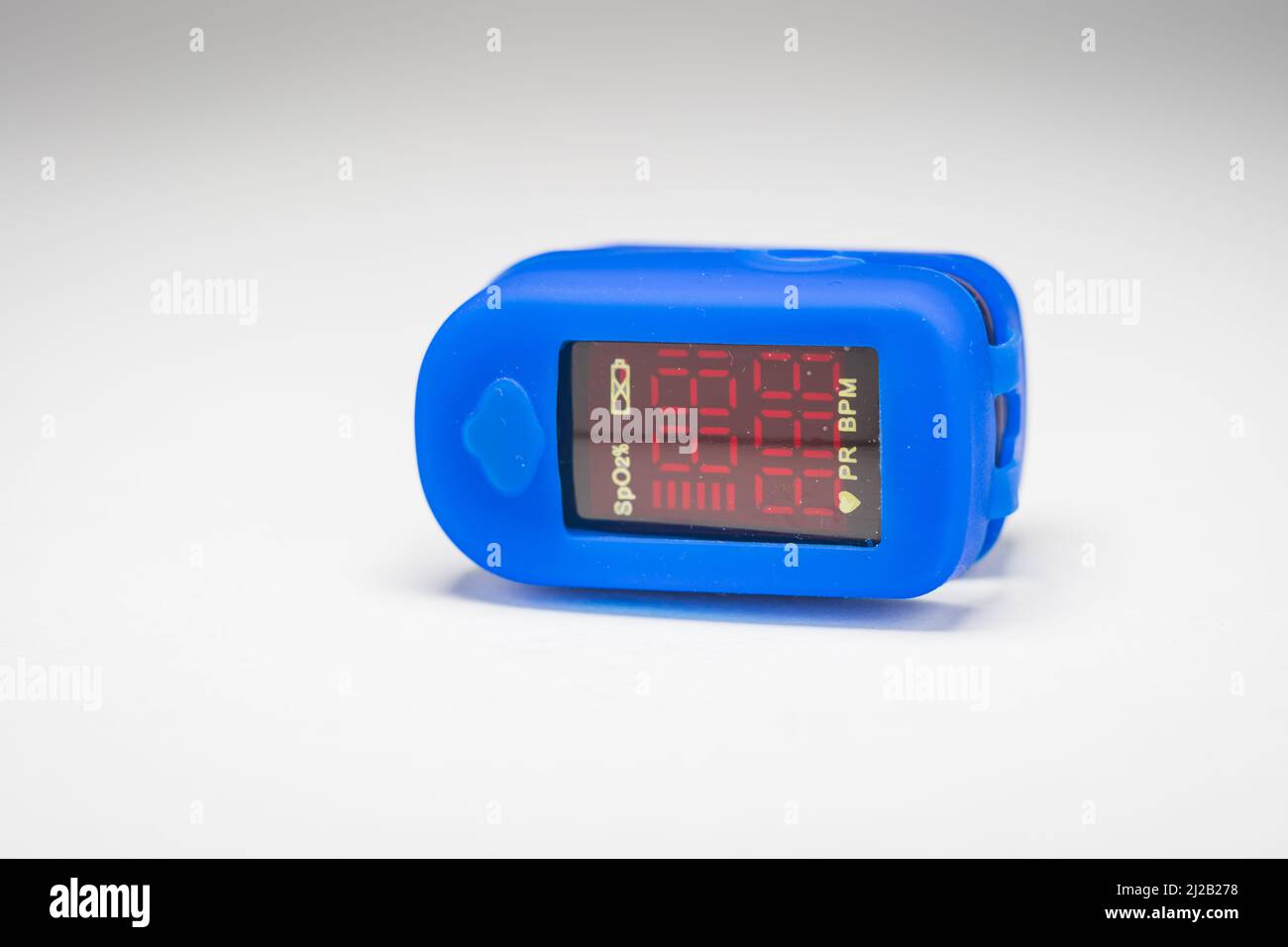 Pulse oximeter device isolated in England UK Stock Photo Alamy