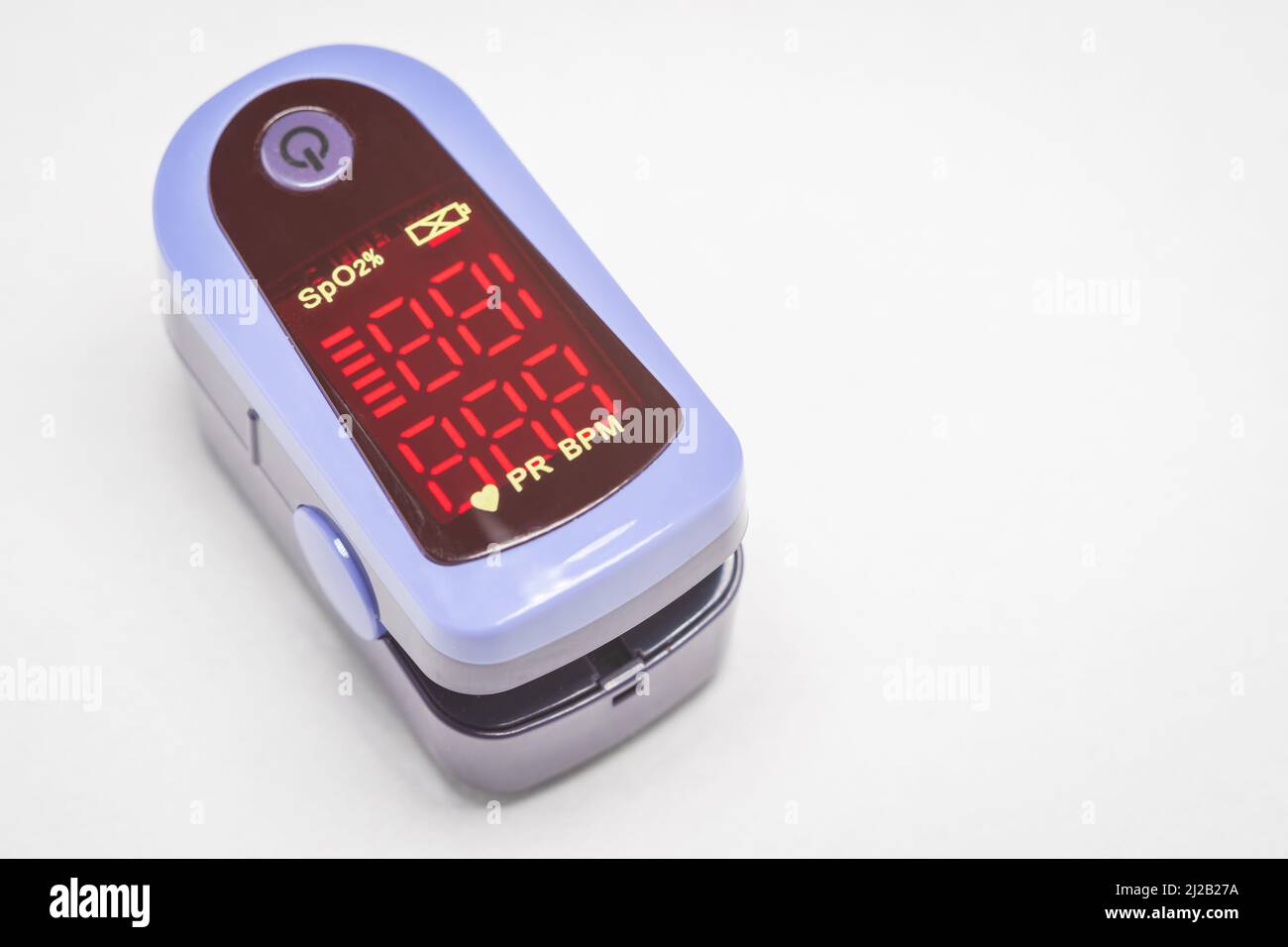 Pulse oximeter device isolated in England UK Stock Photo Alamy
