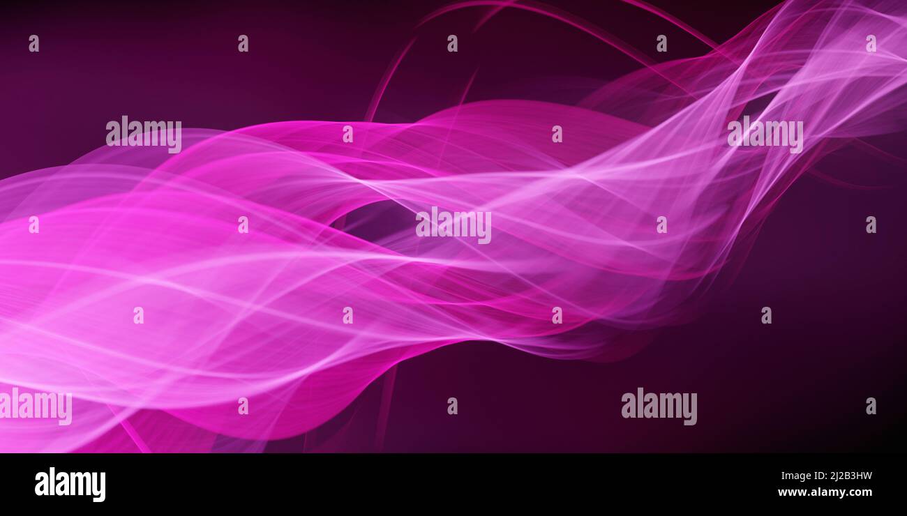 SciFi Light Lines Flashy Purple Pink Colors Abstract Modern Wallpaper Stock Photo